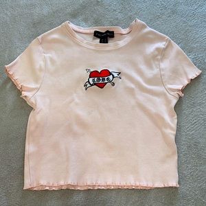 Streetwear Society Pink Crop Top